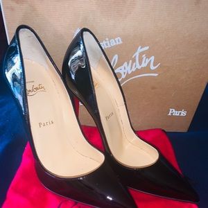 So Kate Louboutin 120mm patent
